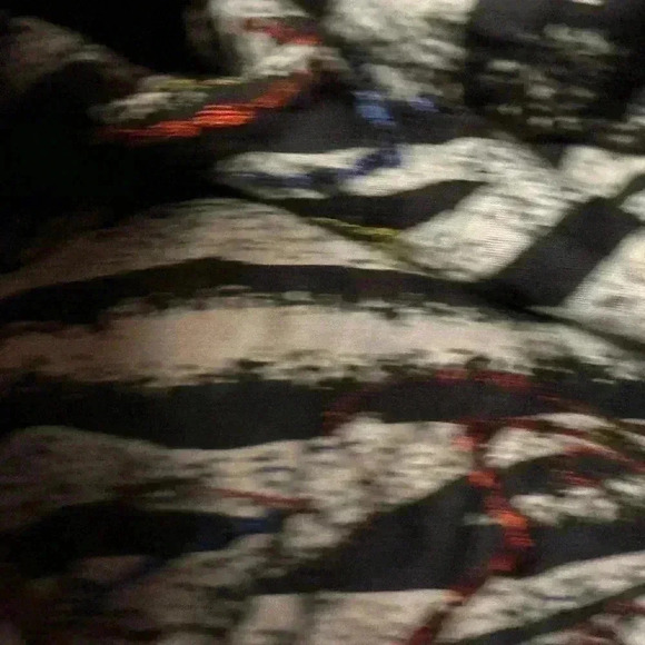 Chicos size 1 black embroidered India batik print long midi skirt. EUC. - Picture 10 of 10